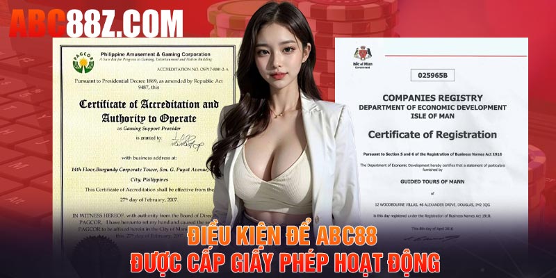 Điều kiện để ABC88 được cấp giấy phép hoạt động